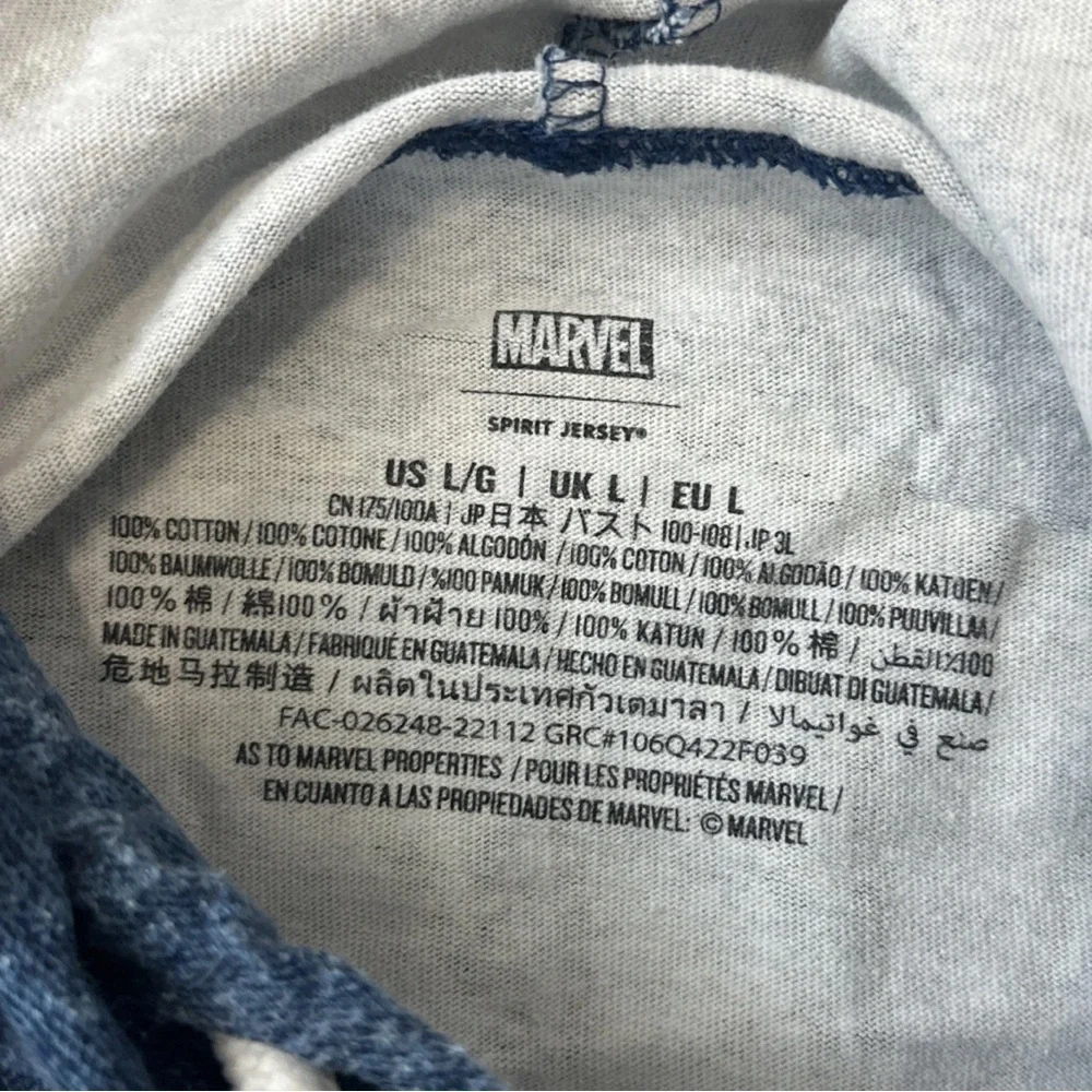 Preowned Disney Parks Marvel Spider-Man Spirit Jersey Hoodie 60th Anniversary LG - Picture 6 of 10